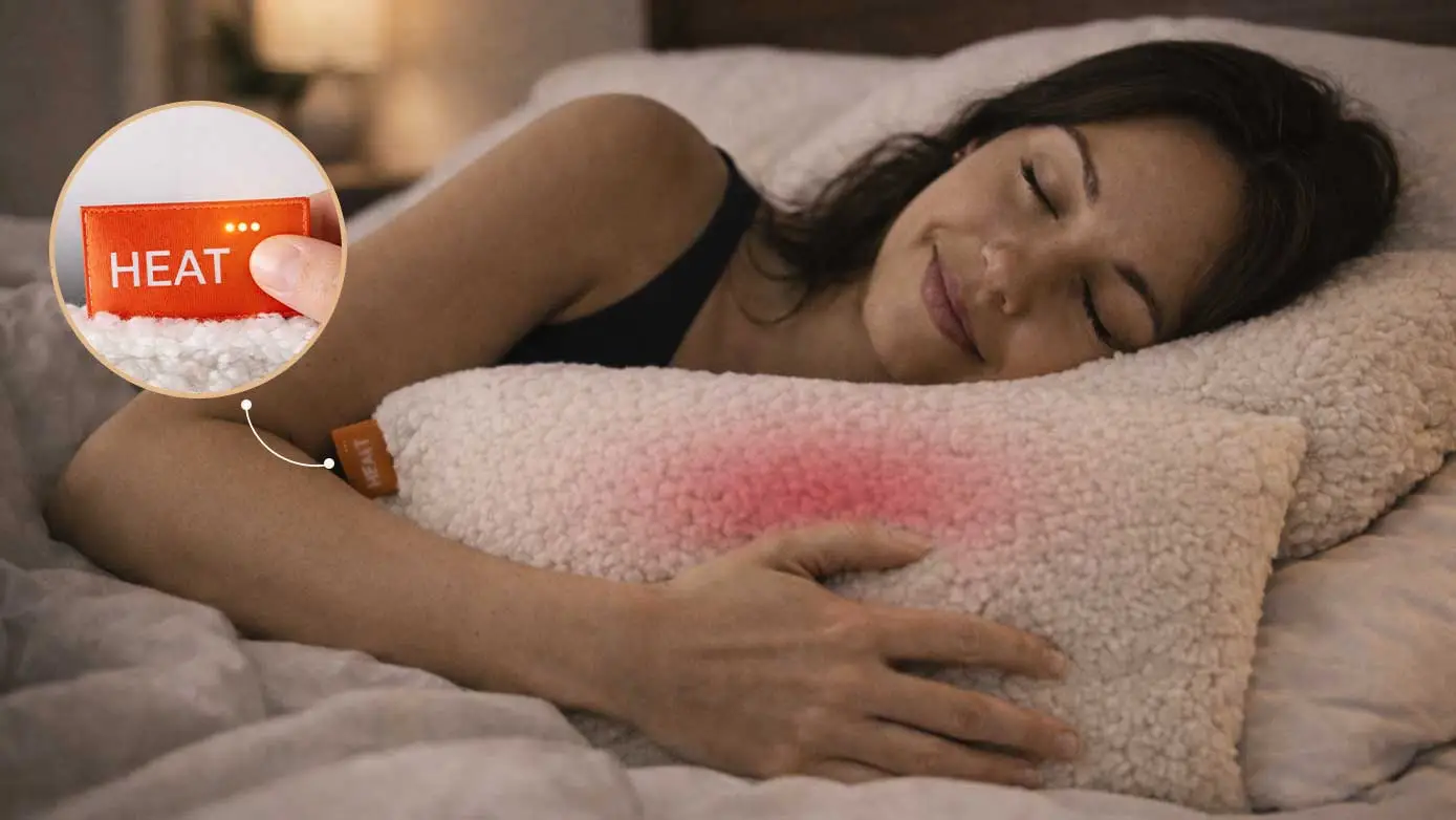 This Heated Pillow Helps People Relax and Sleep More Comfortably
